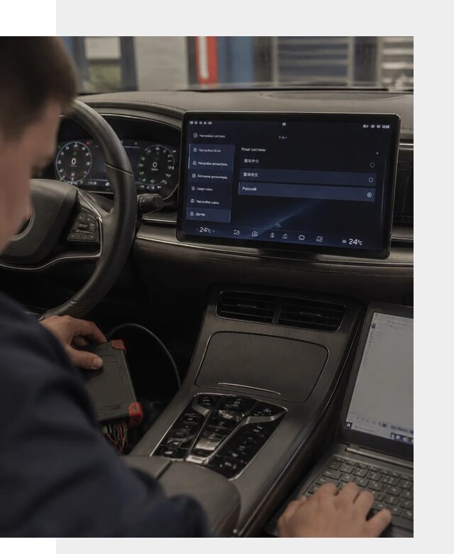 Русификация автомобиля BYD HAN для эксплуатации в Артёме